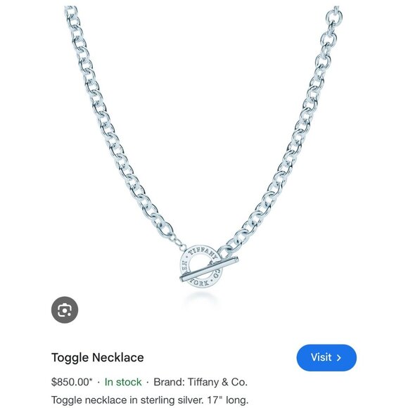 T&Co. 925 Toggle Necklace - Picture 7 of 7